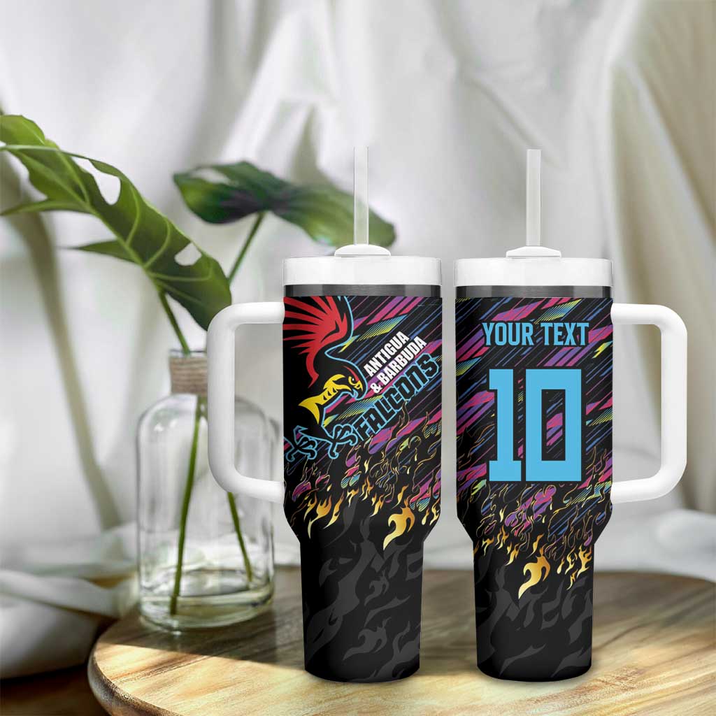Custom Antigua & Barbuda Cricket Falcons Tumbler With Handle Through The Fire-Go Glory LT03