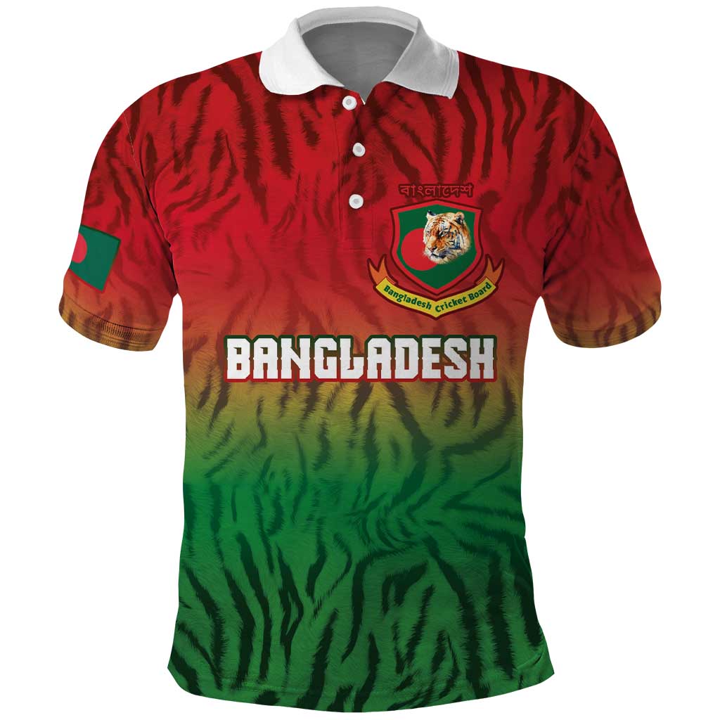 Custom Bangladesh Cricket-The Tigers Polo Shirt LT03