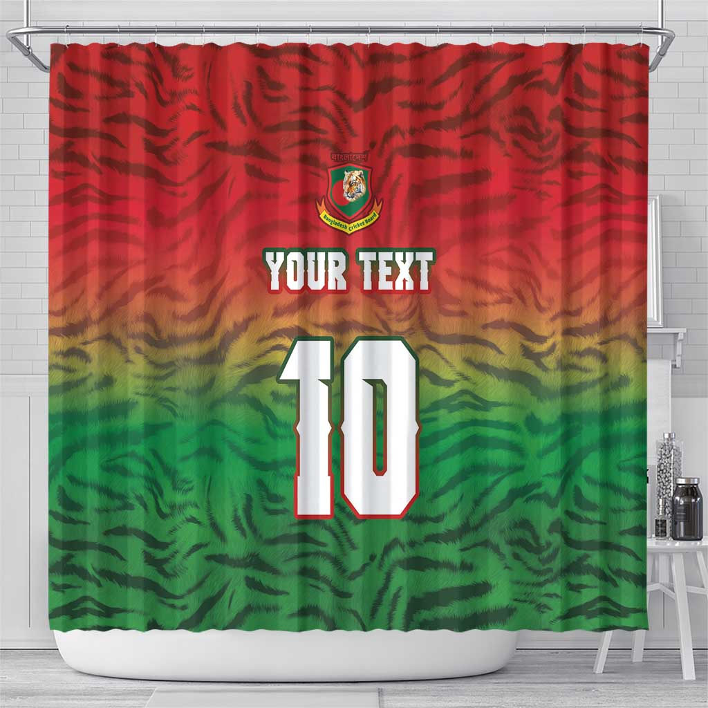 Custom Bangladesh Cricket-The Tigers Shower Curtain LT03