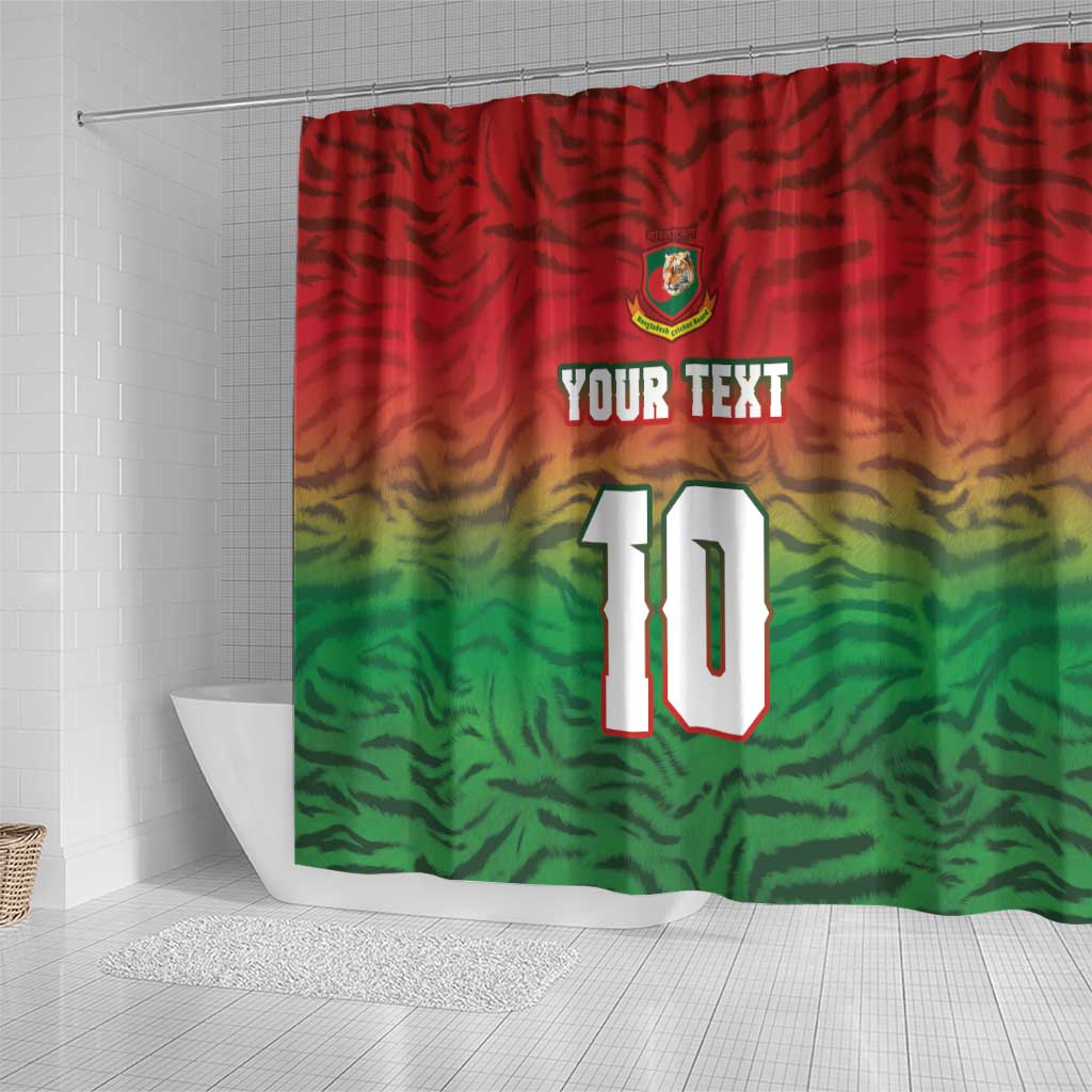 Custom Bangladesh Cricket-The Tigers Shower Curtain LT03
