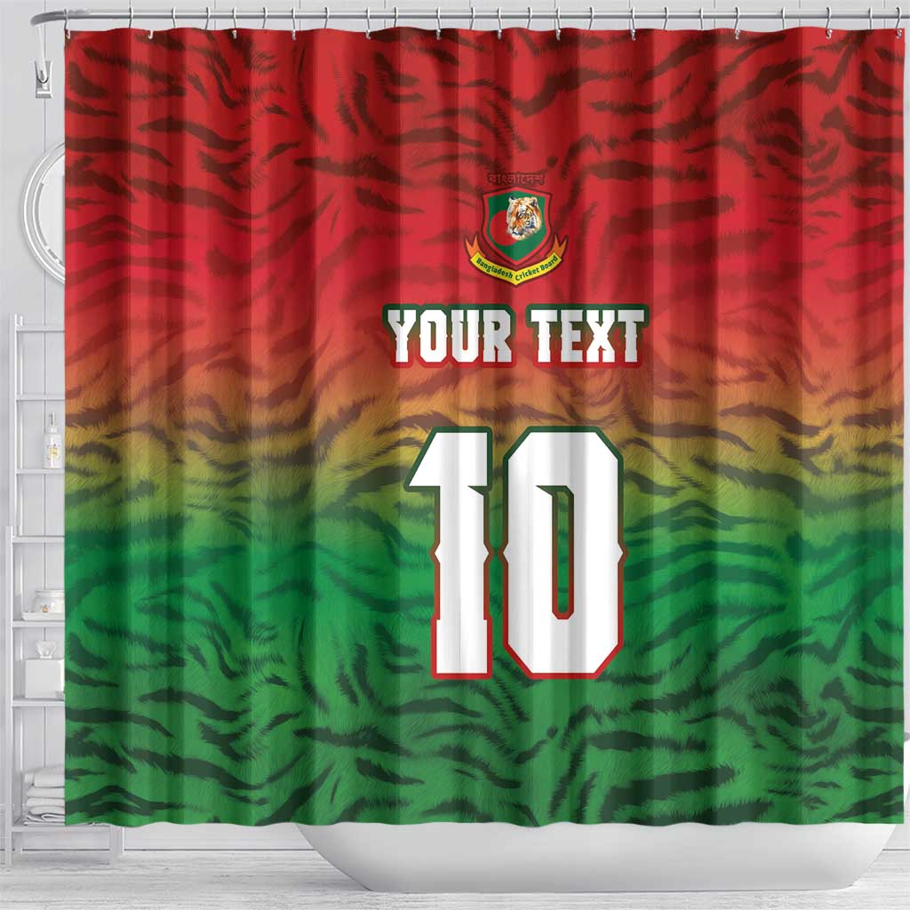 Custom Bangladesh Cricket-The Tigers Shower Curtain LT03