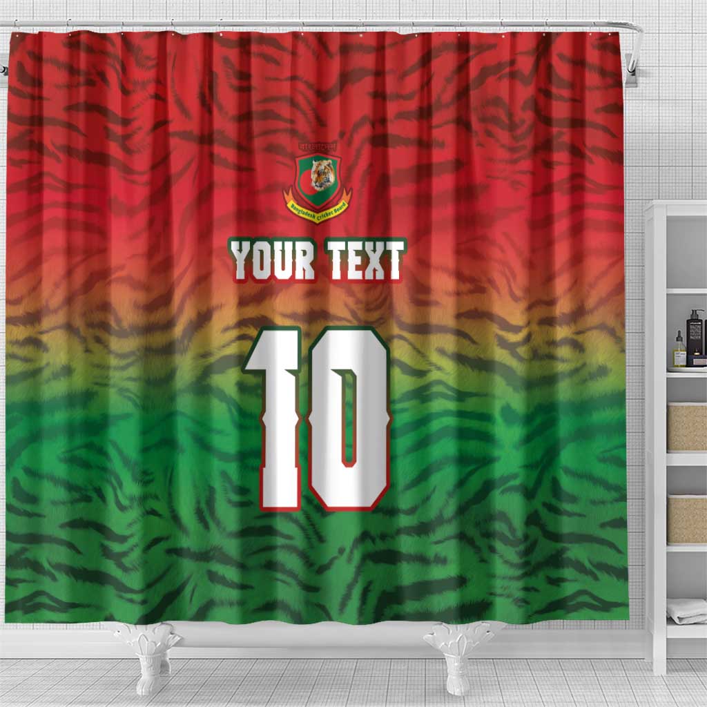 Custom Bangladesh Cricket-The Tigers Shower Curtain LT03