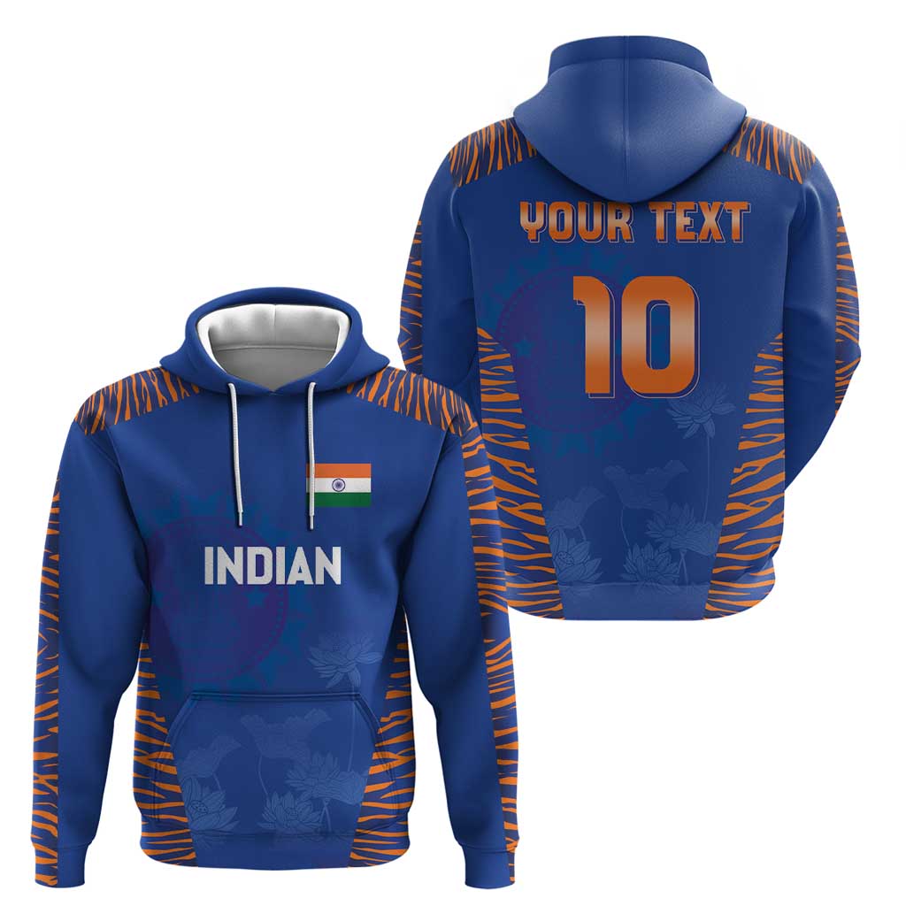 Custom Indian Bengal Tiger Cricket Hoodie LT03