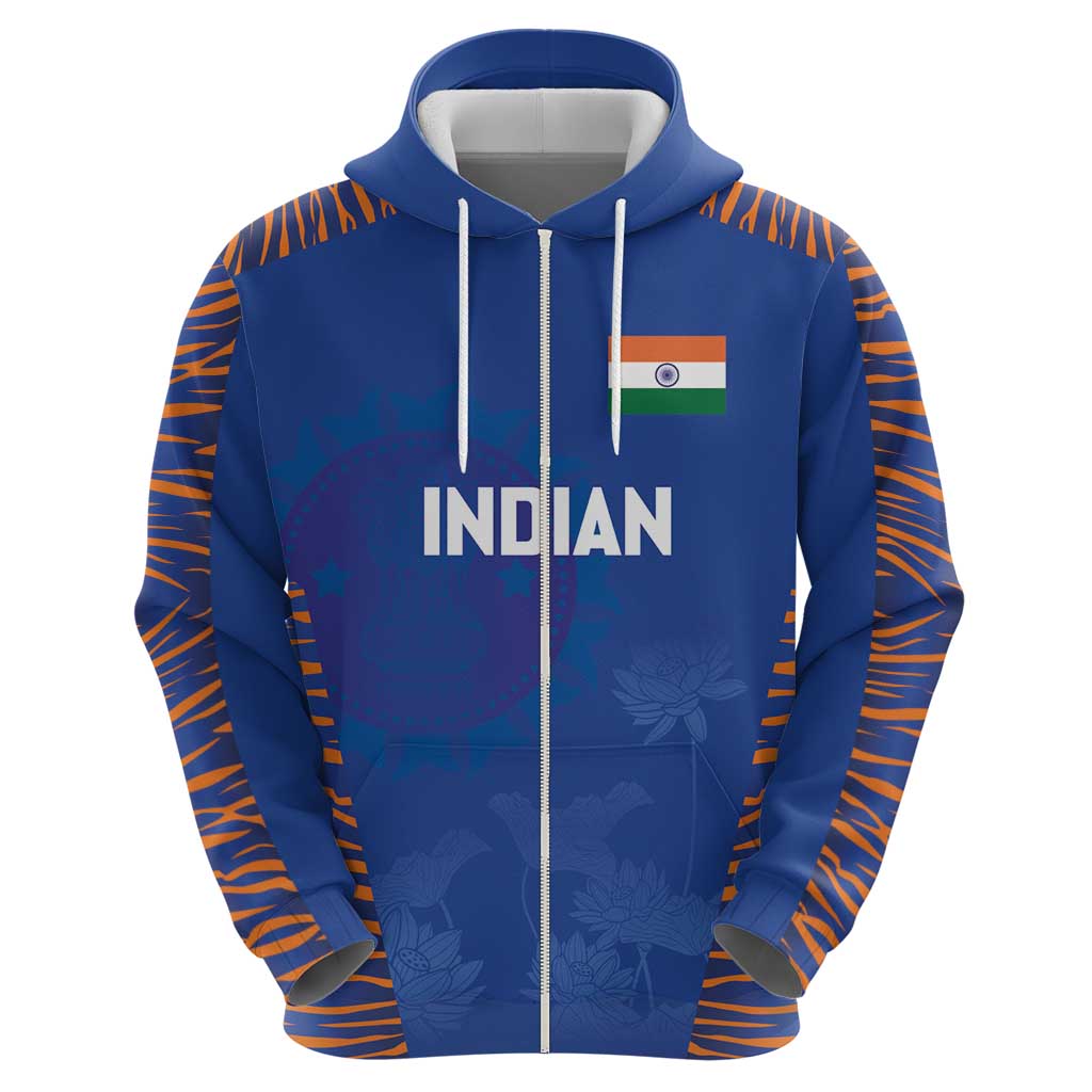 Custom Indian Bengal Tiger Cricket Hoodie LT03
