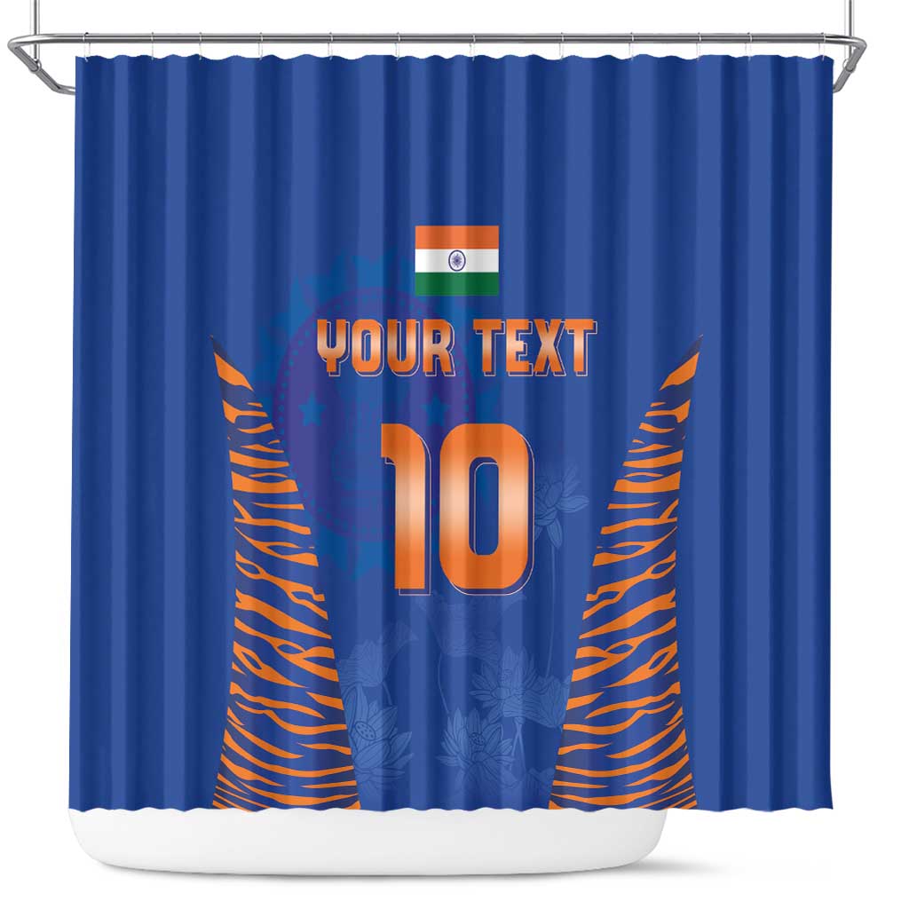 Custom Indian Bengal Tiger Cricket Shower Curtain LT03