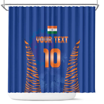 Custom Indian Bengal Tiger Cricket Shower Curtain LT03