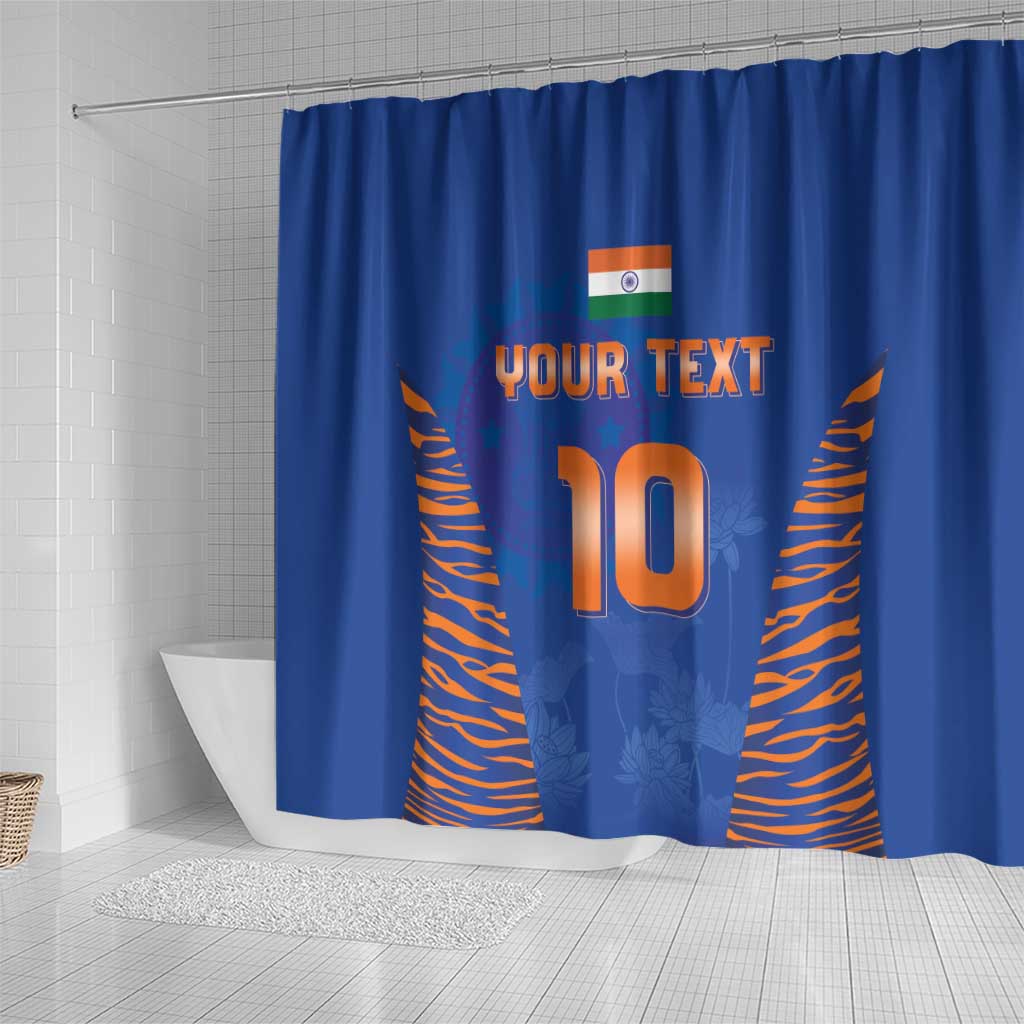 Custom Indian Bengal Tiger Cricket Shower Curtain LT03
