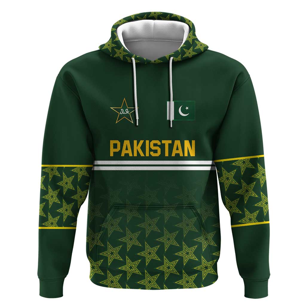 Custom Pakistan Men in Green Cricket-The Super Stars Hoodie LT03