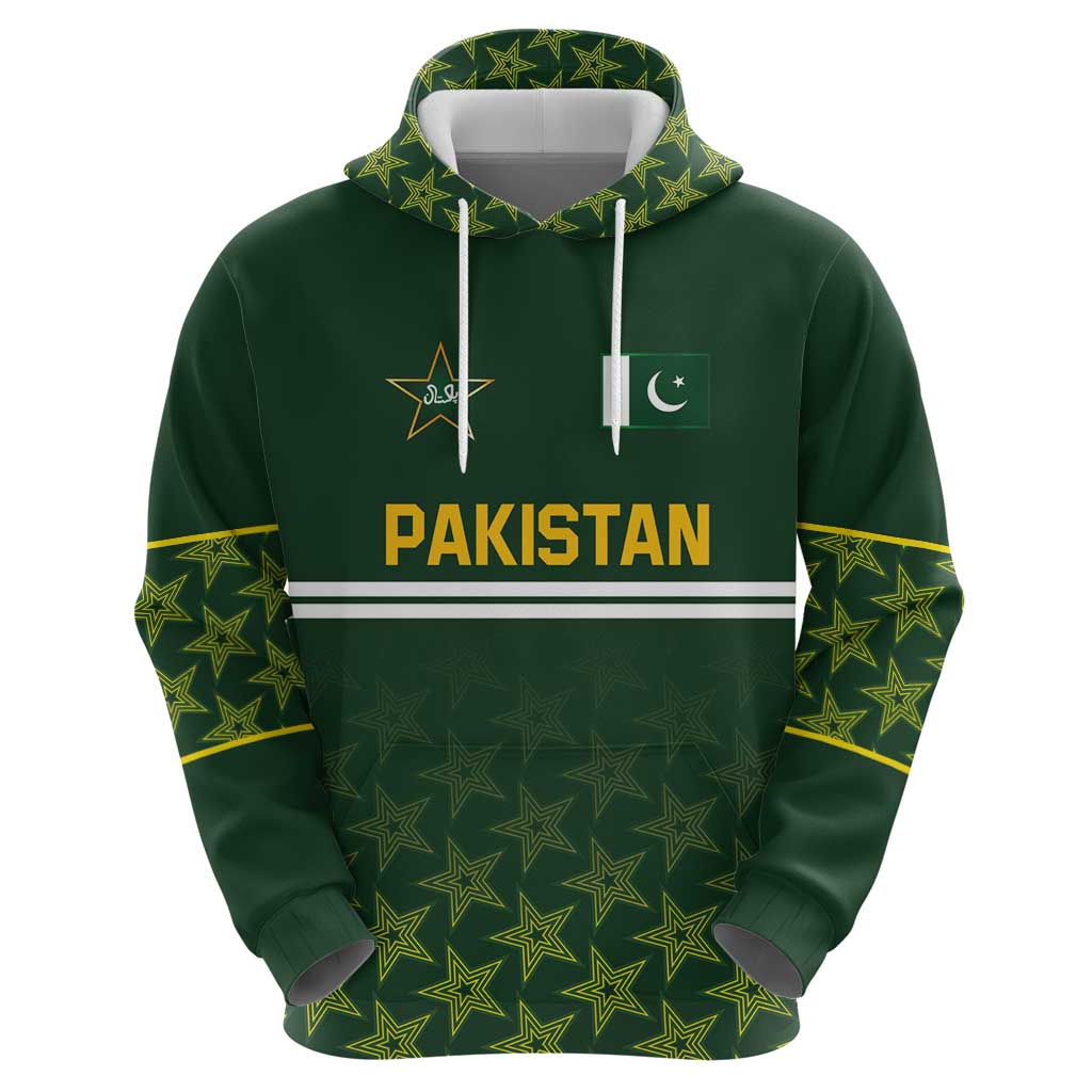 Custom Pakistan Men in Green Cricket-The Super Stars Hoodie LT03