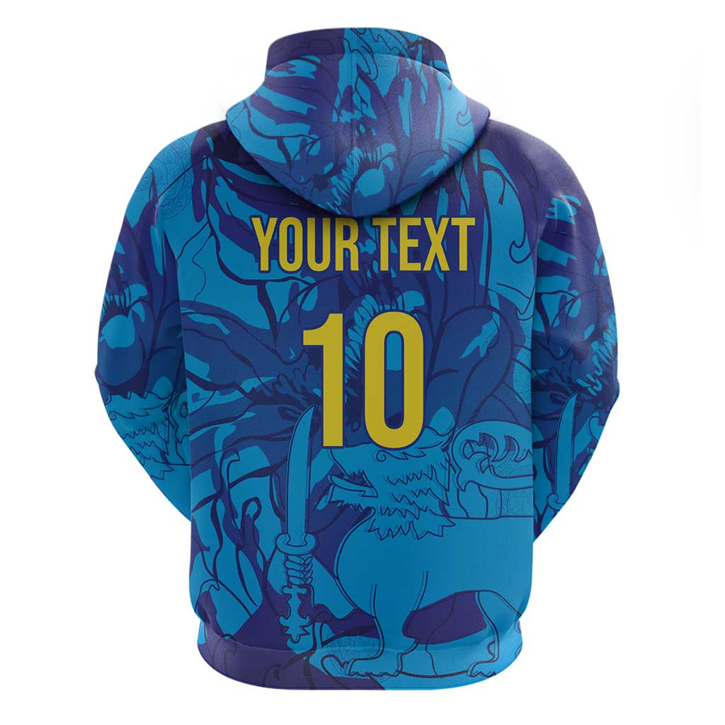 Custom Sri Lanka Cricket Royal Blue Warrior Hoodie LT03
