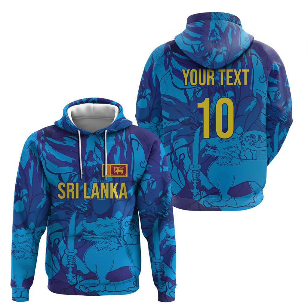 Custom Sri Lanka Cricket Royal Blue Warrior Hoodie LT03