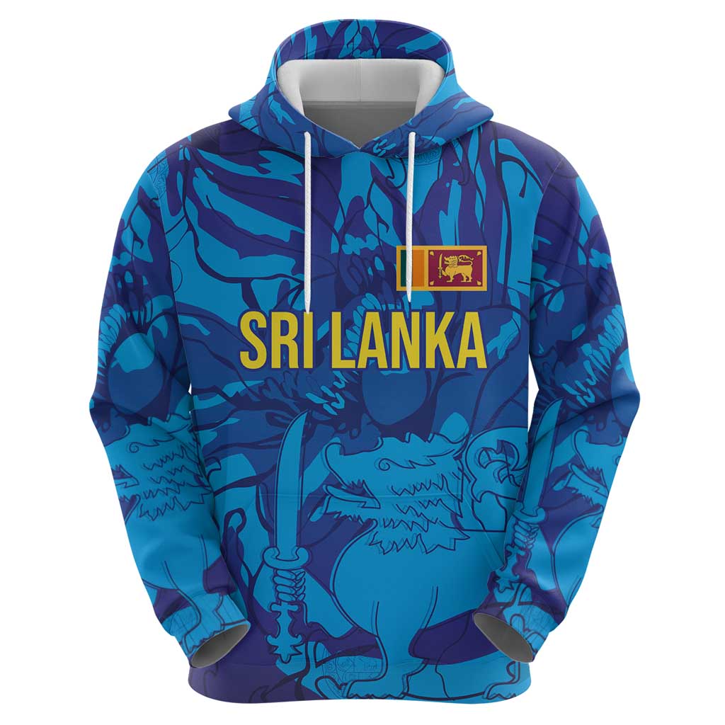 Custom Sri Lanka Cricket Royal Blue Warrior Hoodie LT03