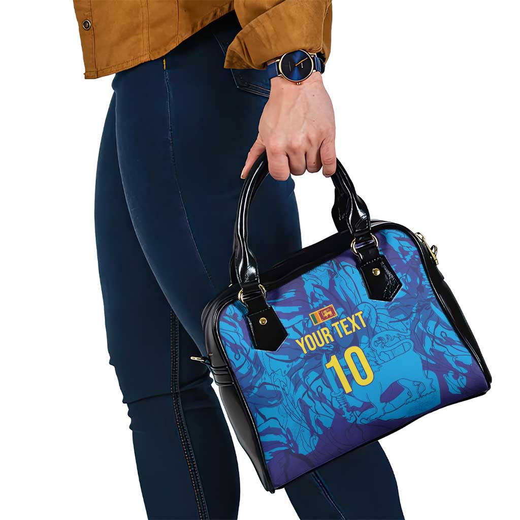 Custom Sri Lanka Cricket Royal Blue Warrior Shoulder Handbag LT03