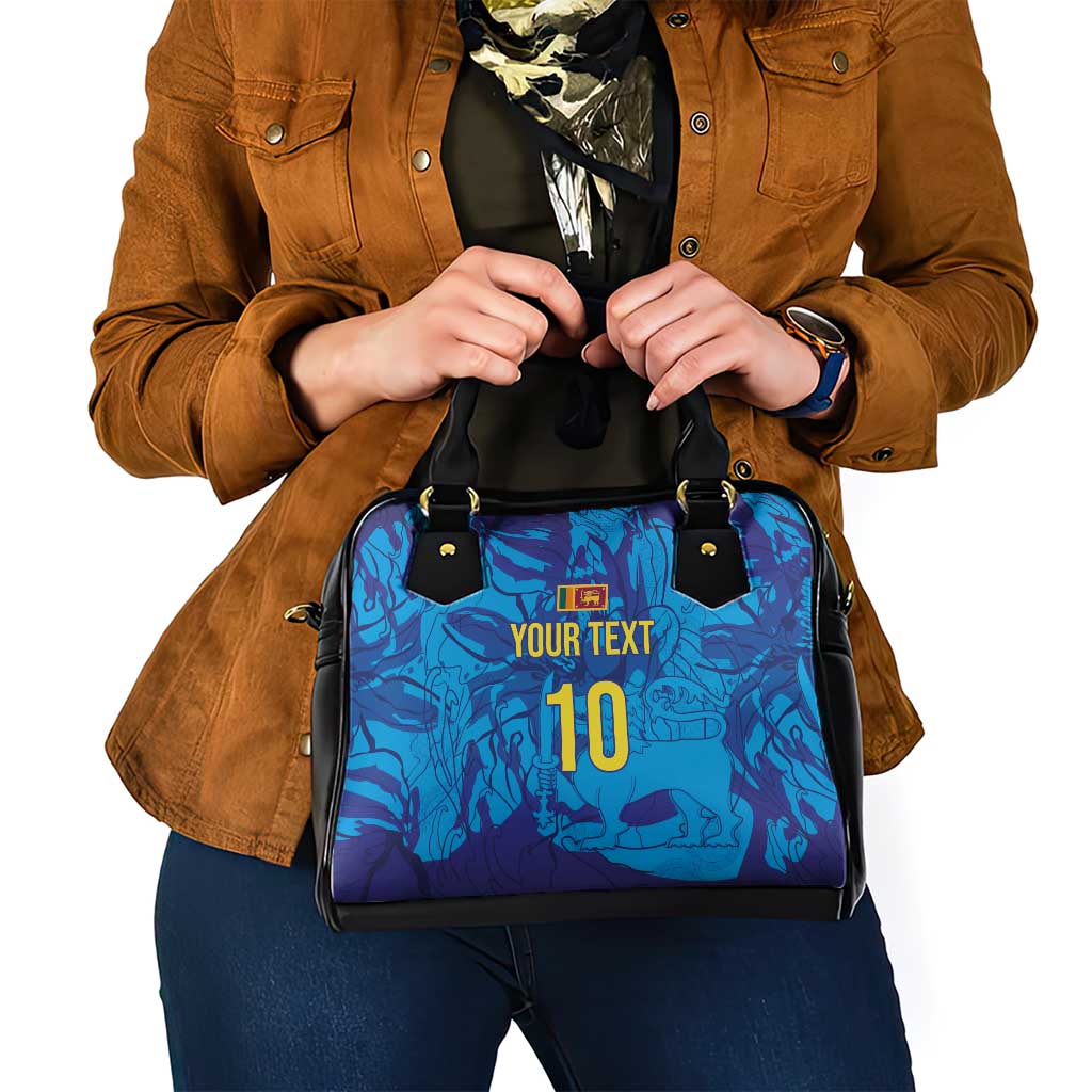 Custom Sri Lanka Cricket Royal Blue Warrior Shoulder Handbag LT03