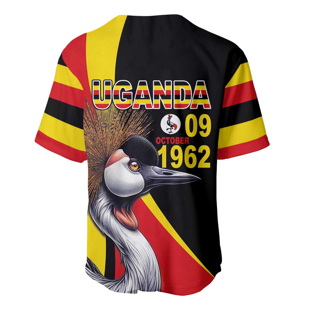 Uganda Independence Day with Crowned Cranes Baseball Jersey LT03
