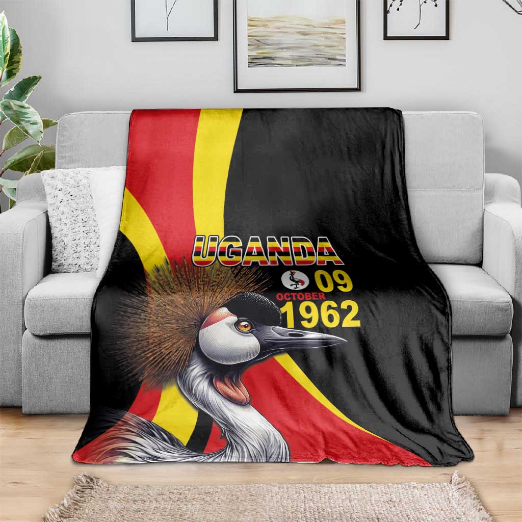 Uganda Independence Day with Crowned Cranes Blanket LT03