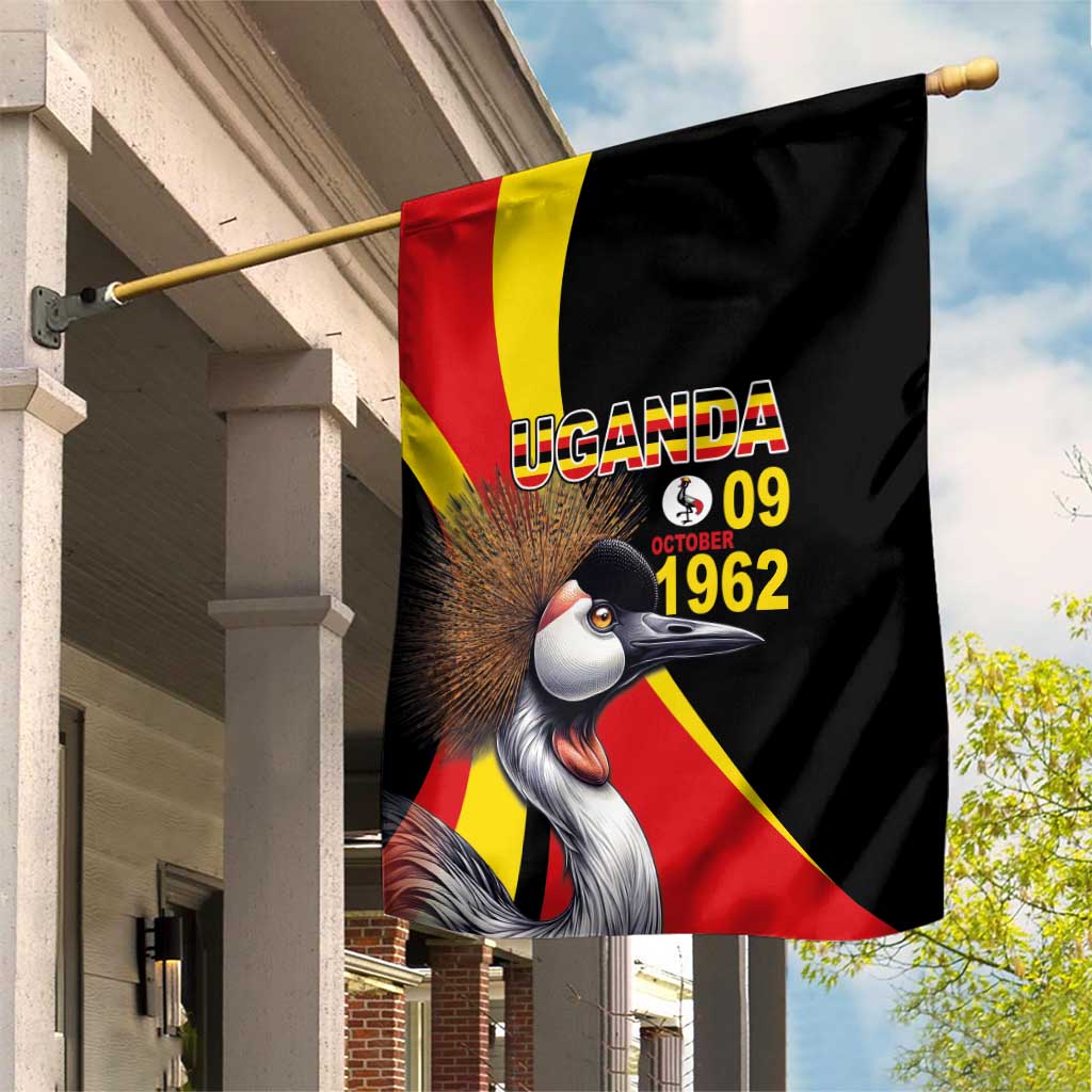 Uganda Independence Day with Crowned Cranes Garden Flag LT03