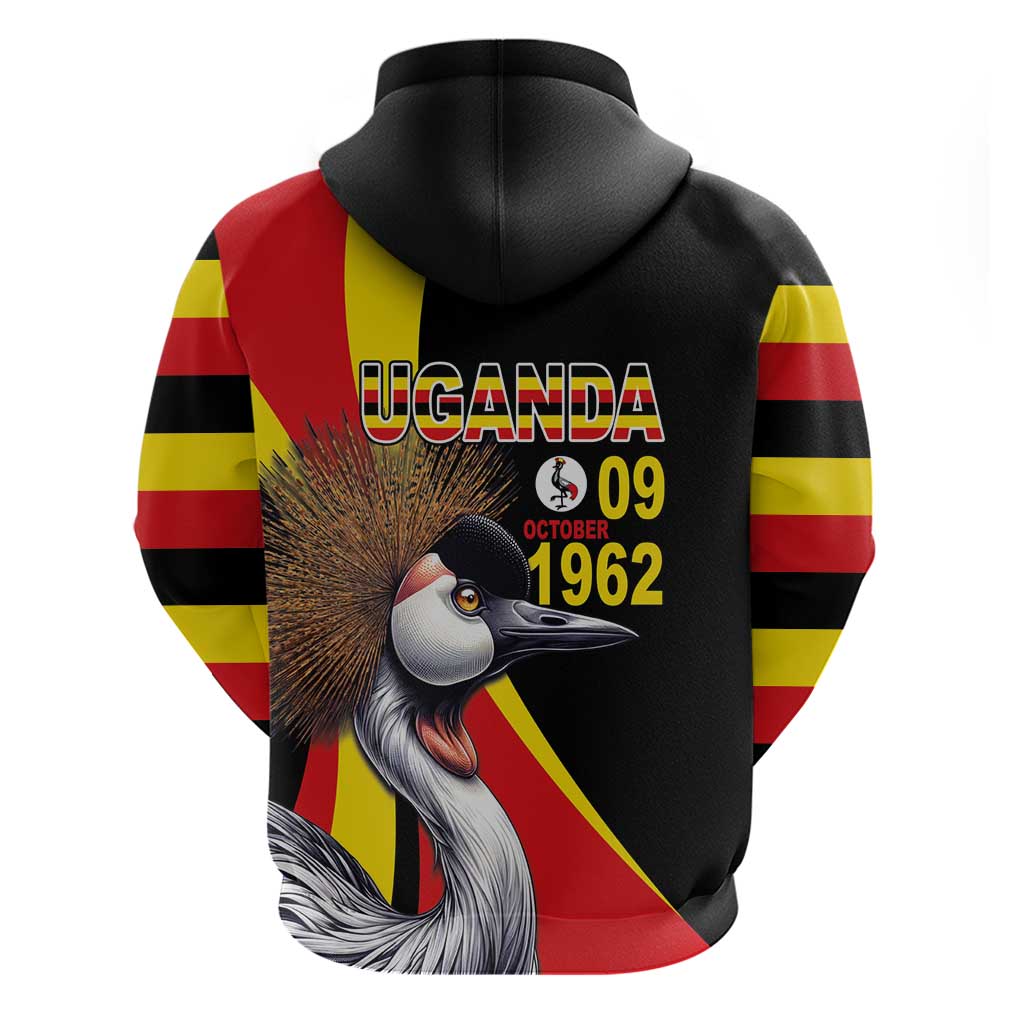 Uganda Independence Day with Crowned Cranes Hoodie LT03