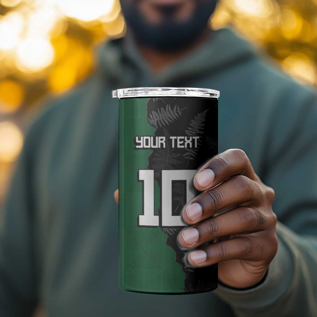 Custom Aotearoa South Africa Rugby Freedom Cup 4 in 1 Can Cooler Tumbler Kiwi Warriors Haka with King Protea Symbol LT03