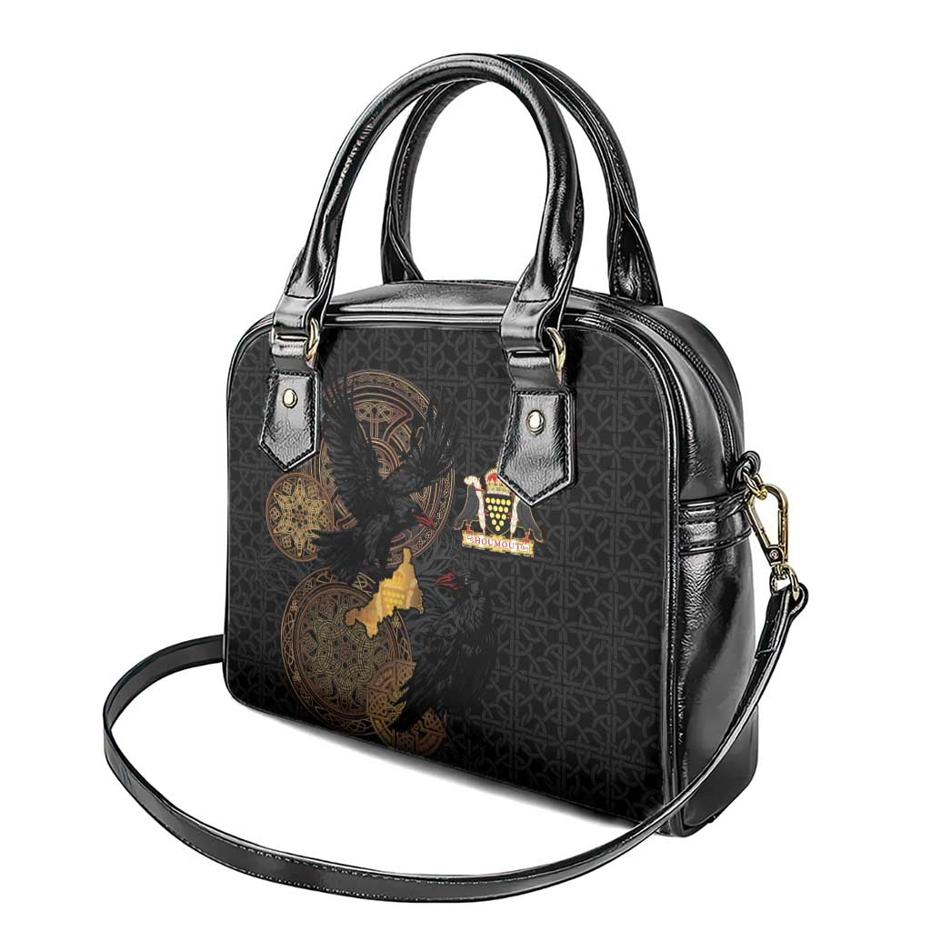 Cornwall Celtic-Chough and Knot Shoulder Handbag LT03