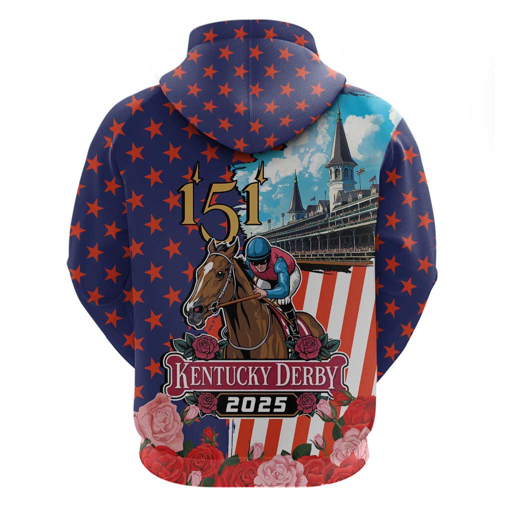 Kentucky Horses Racing 2025 Hoodie Anniversary 151st The Race for the Roses LT03