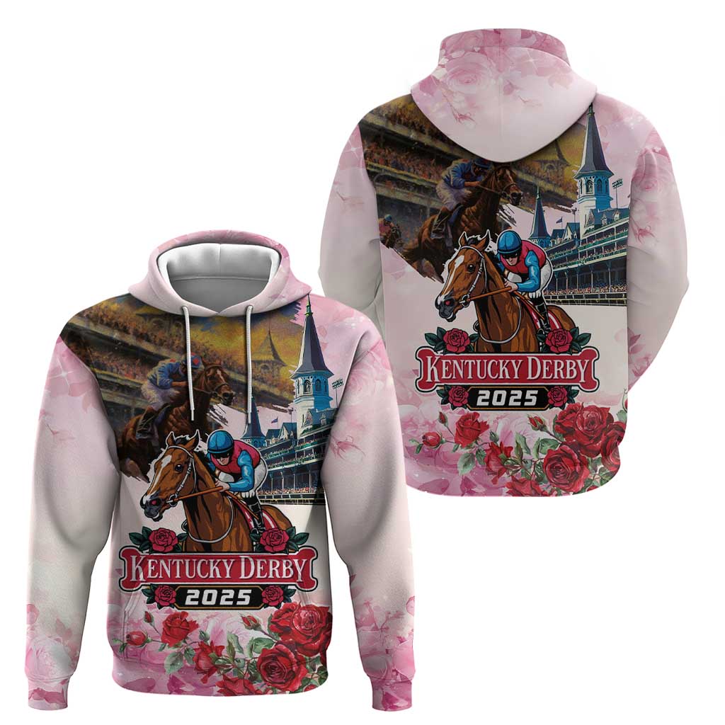 Kentucky Horses Racing 2025 Hoodie Churchill Downs The Race for the Roses LT03