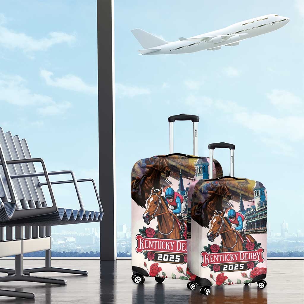 Kentucky Horses Racing 2025 Luggage Cover Churchill Downs The Race for the Roses LT03