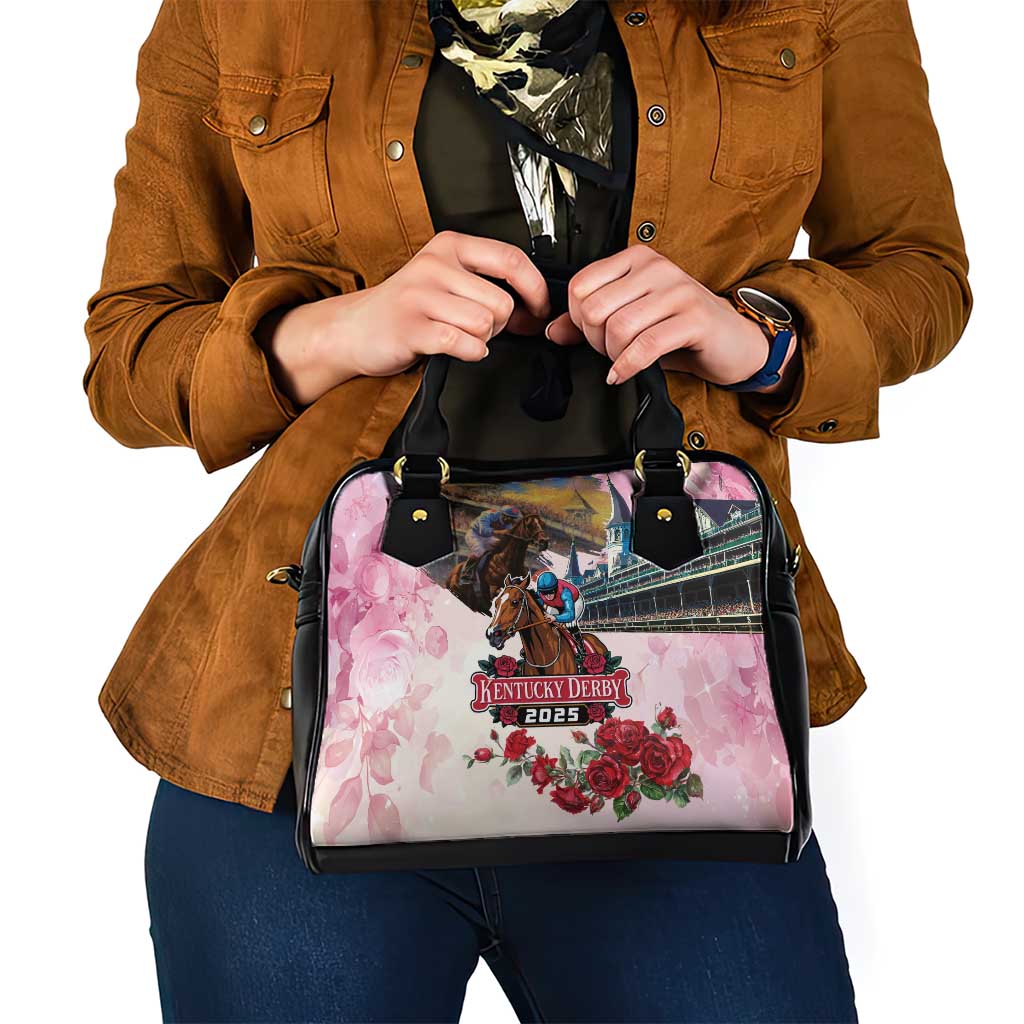 Kentucky Horses Racing 2025 Shoulder Handbag Churchill Downs The Race for the Roses LT03
