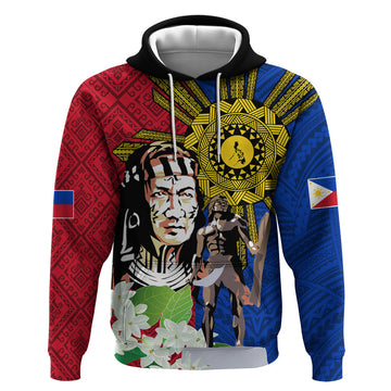 Philippines Lapu-Lapu Hoodie Filipino Sun Tattoo With Yakan Pattern LT03