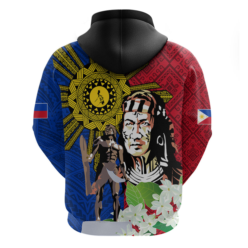 Philippines Lapu-Lapu Hoodie Filipino Sun Tattoo With Yakan Pattern LT03