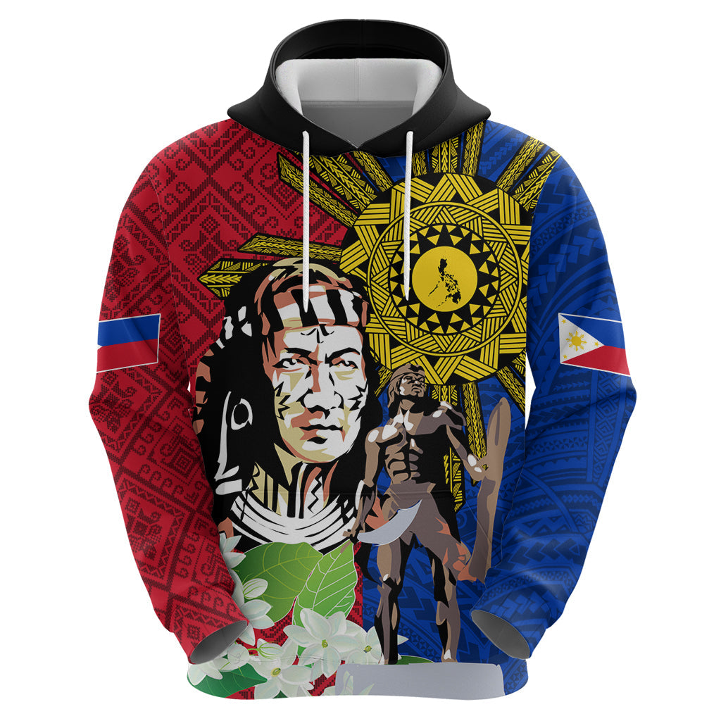 Philippines Lapu-Lapu Hoodie Filipino Sun Tattoo With Yakan Pattern LT03