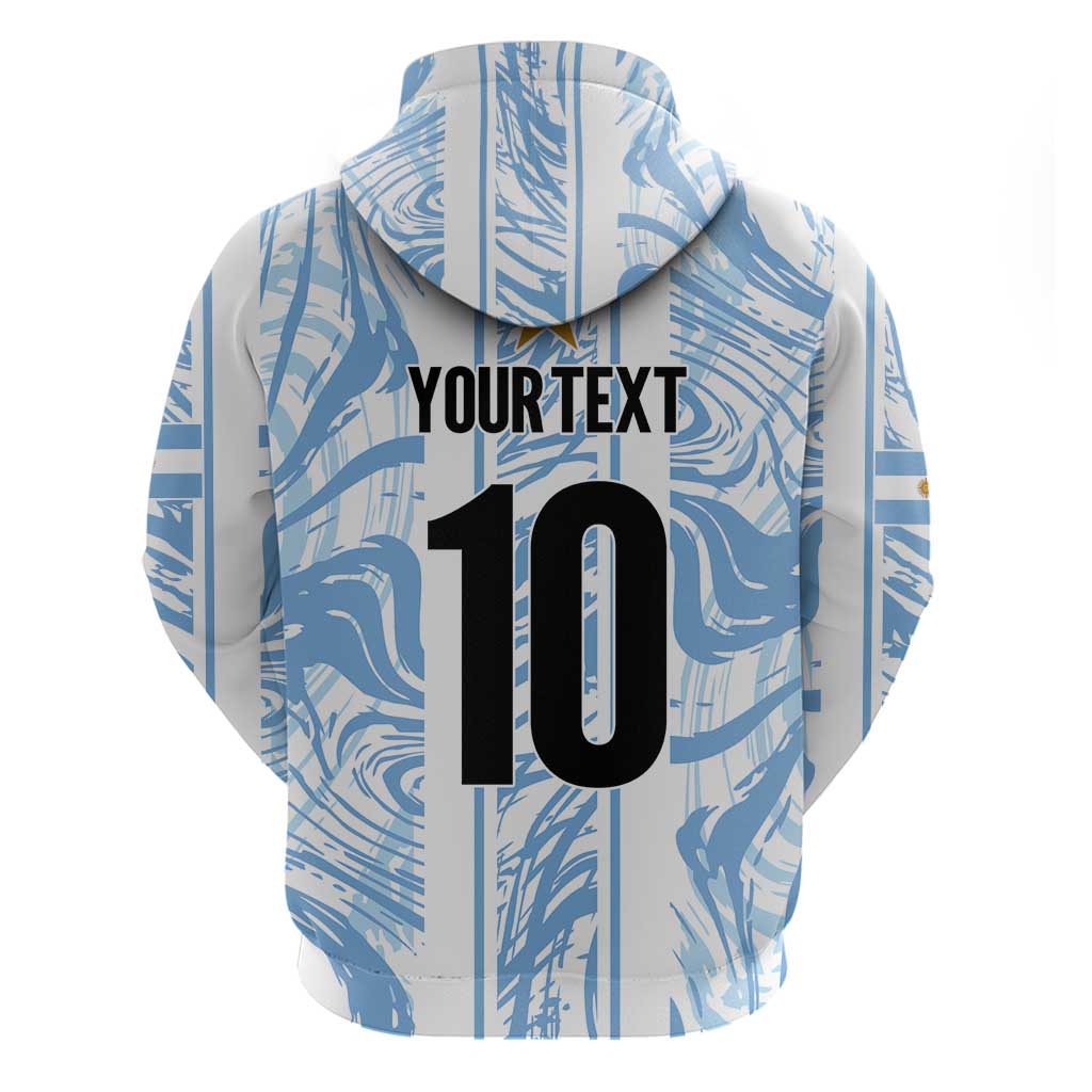Custom Argentina Champion Football 2024 Hoodie La Albiceleste Campeon de America LT03