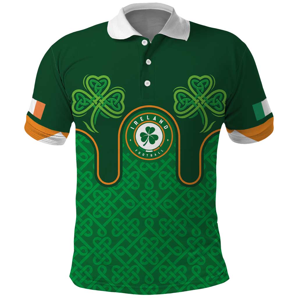 Custom Ireland Football Polo Shirt The Boys in Green-Go Champions LT03