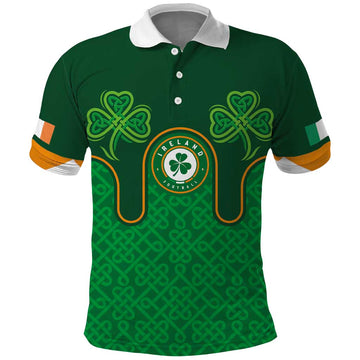 Custom Ireland Football Polo Shirt The Boys in Green-Go Champions LT03