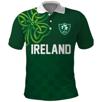 Custom Ireland Rugby-Celtic Shamrocks Polo Shirt LT03