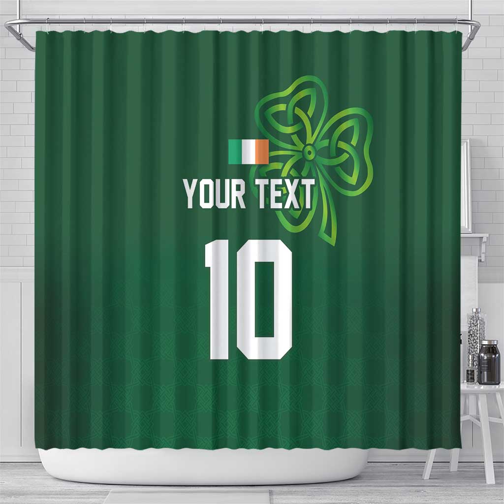 Custom Ireland Rugby-Celtic Shamrocks Shower Curtain LT03