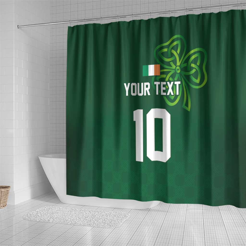 Custom Ireland Rugby-Celtic Shamrocks Shower Curtain LT03