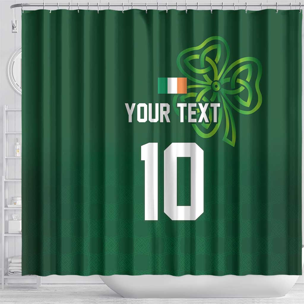 Custom Ireland Rugby-Celtic Shamrocks Shower Curtain LT03