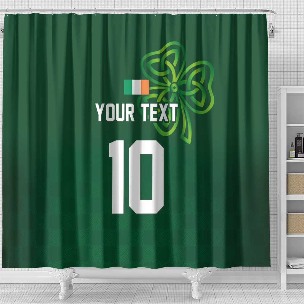 Custom Ireland Rugby-Celtic Shamrocks Shower Curtain LT03