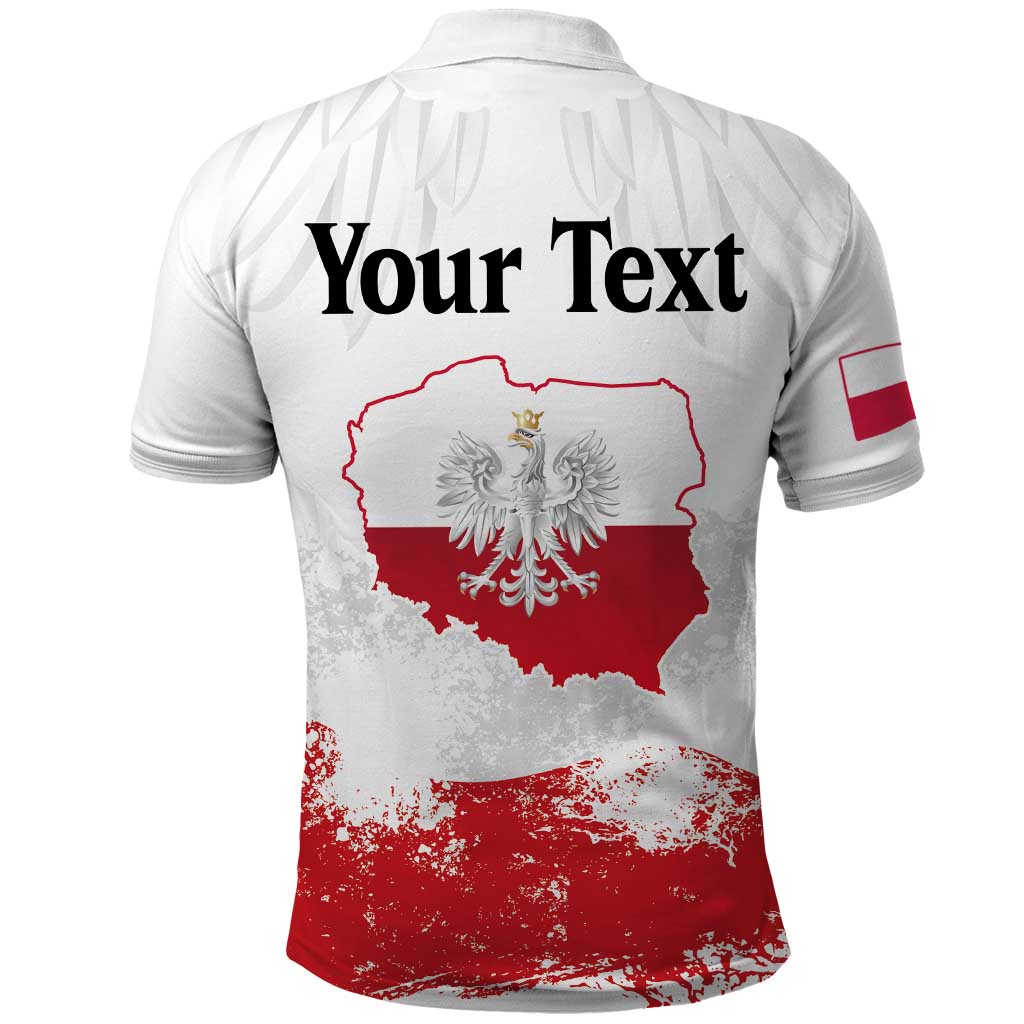 Personalized Polish National Flag Day Polo Shirt Polska White Eagle Grunge Style LT03