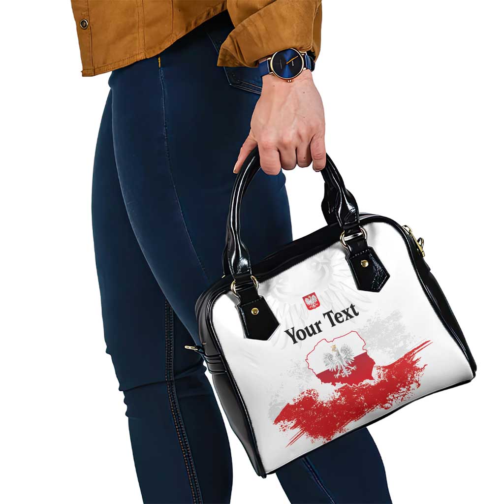 Personalized Polish National Flag Day Shoulder Handbag Polska White Eagle Grunge Style LT03