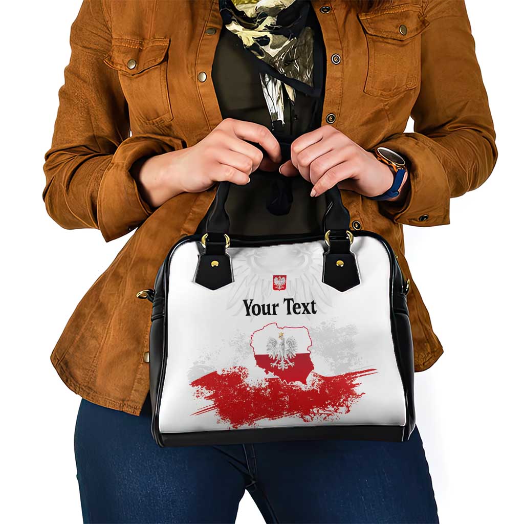 Personalized Polish National Flag Day Shoulder Handbag Polska White Eagle Grunge Style LT03