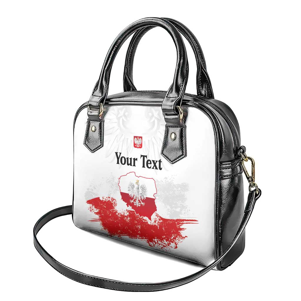 Personalized Polish National Flag Day Shoulder Handbag Polska White Eagle Grunge Style LT03