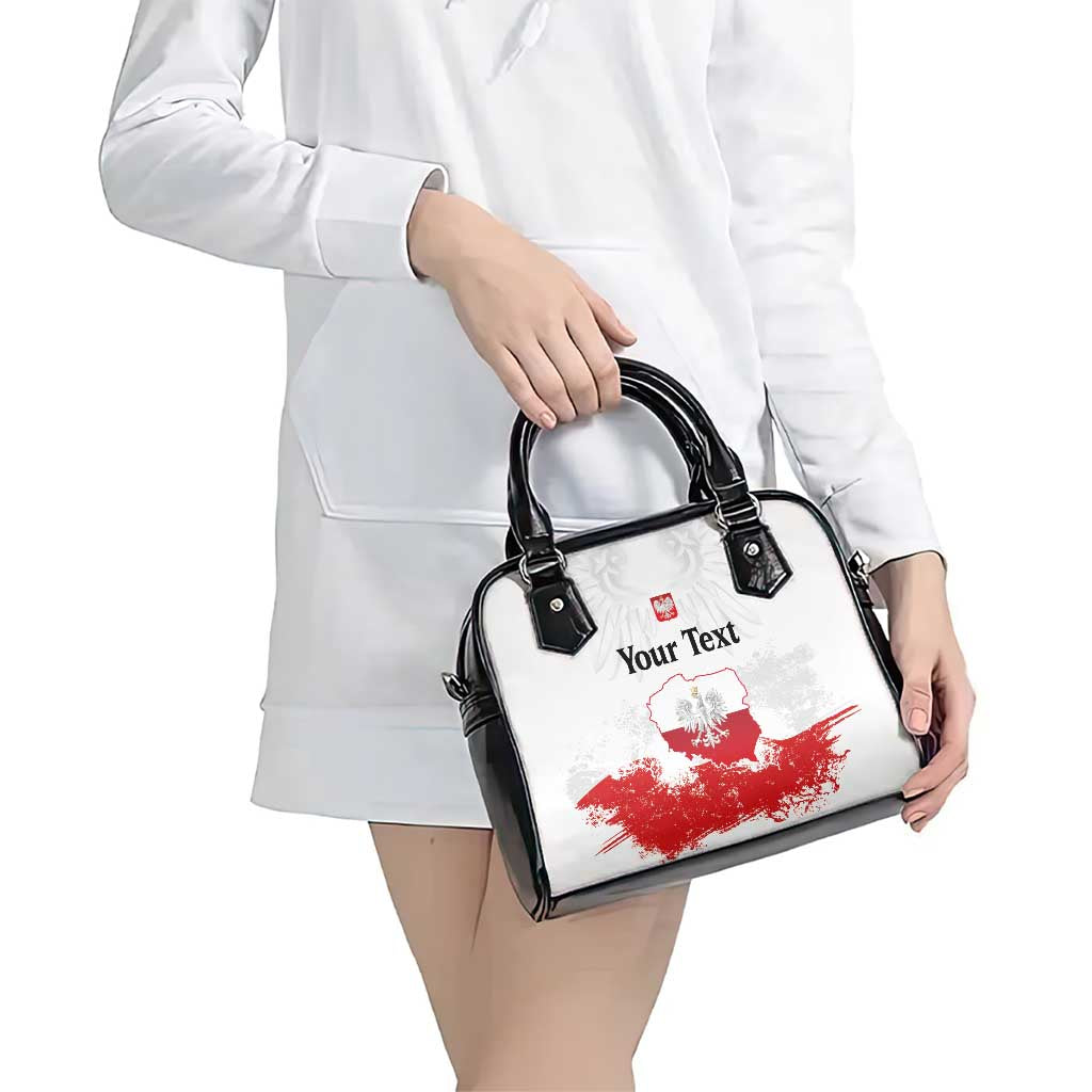 Personalized Polish National Flag Day Shoulder Handbag Polska White Eagle Grunge Style LT03