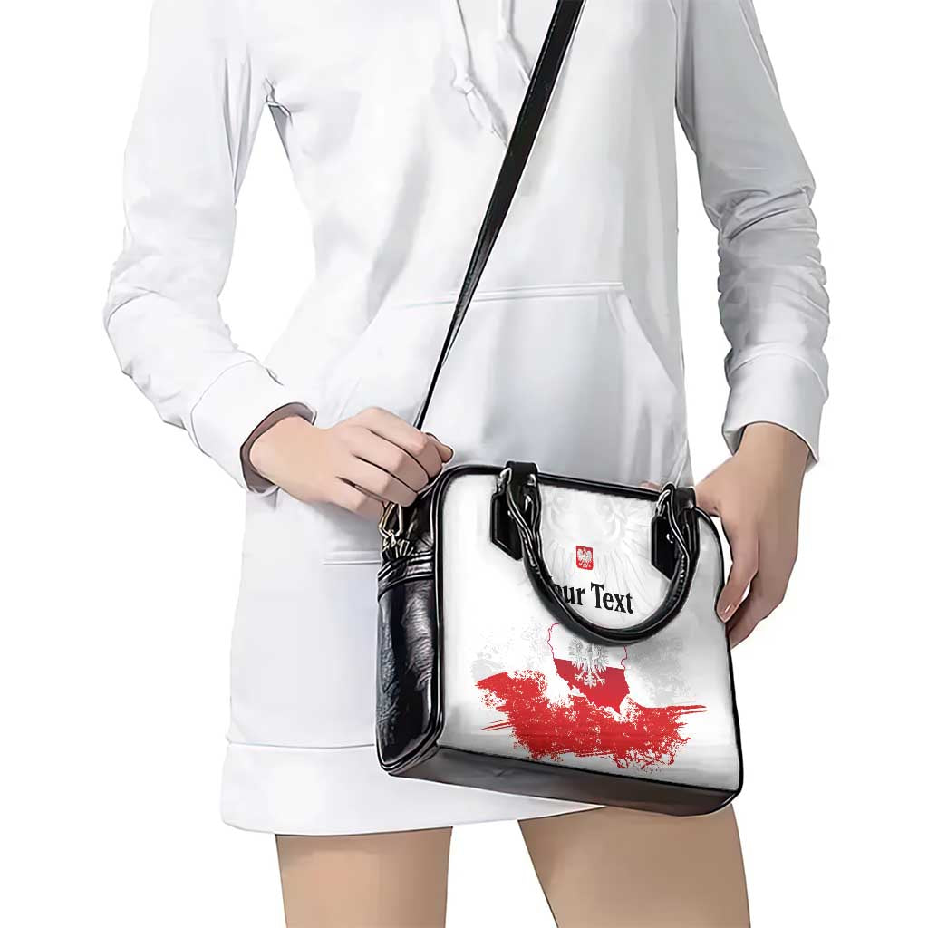 Personalized Polish National Flag Day Shoulder Handbag Polska White Eagle Grunge Style LT03