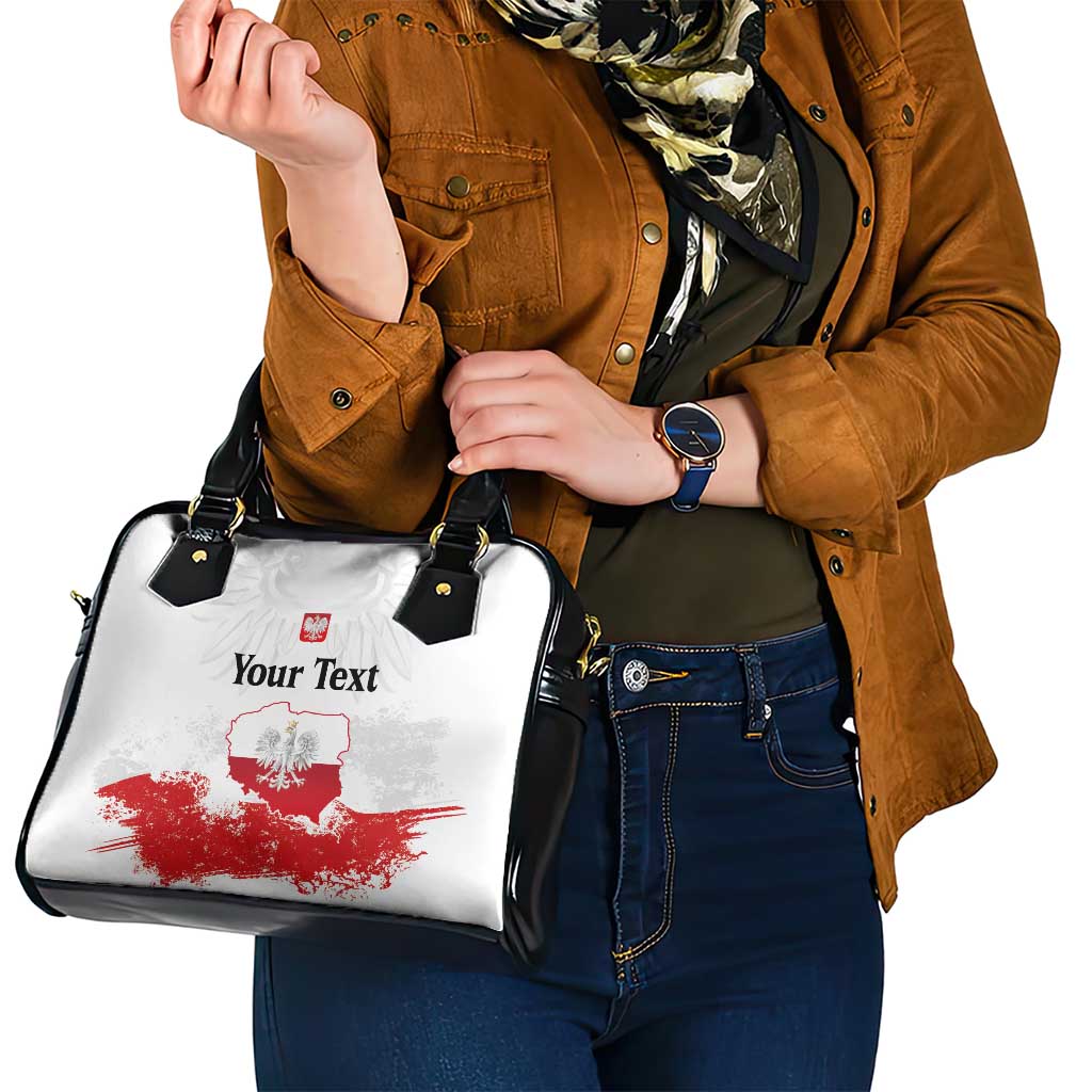 Personalized Polish National Flag Day Shoulder Handbag Polska White Eagle Grunge Style LT03