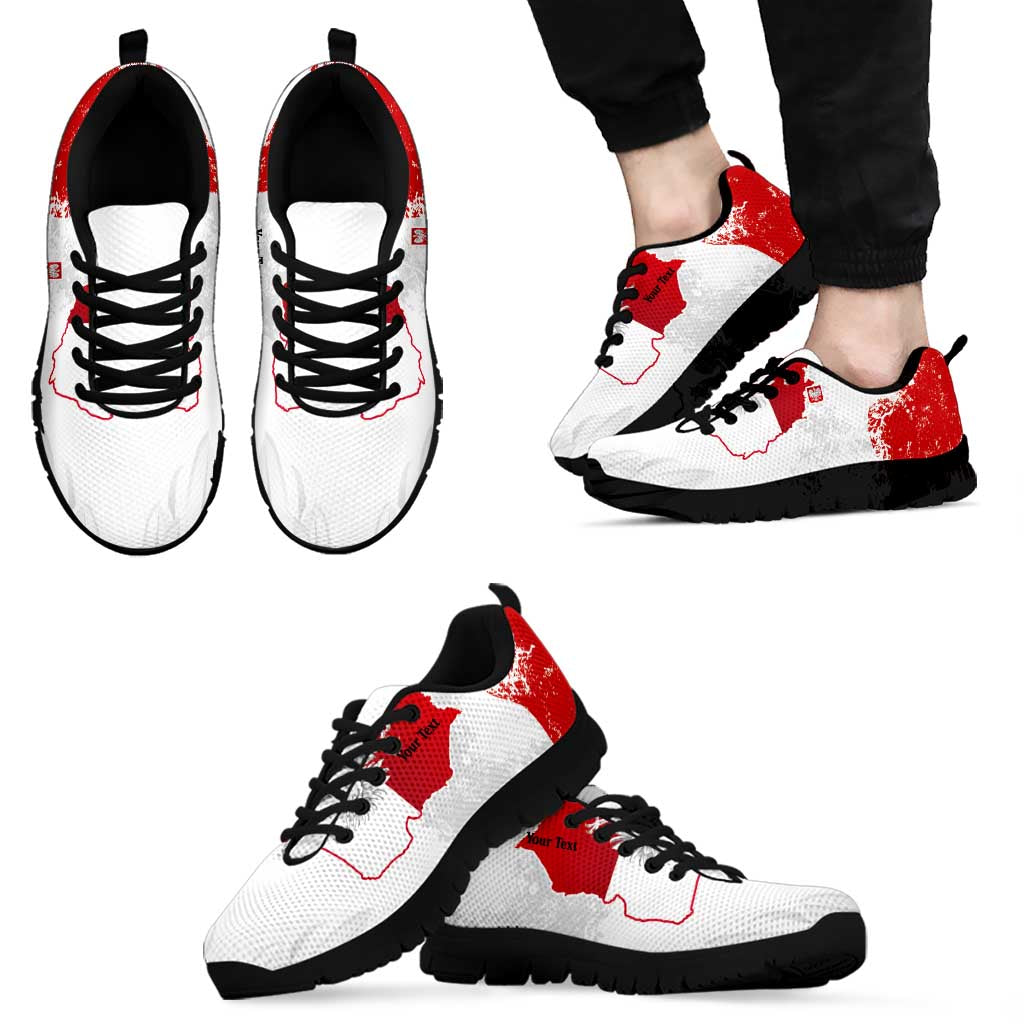 Personalized Polish National Flag Day Sneakers Polska White Eagle Grunge Style LT03