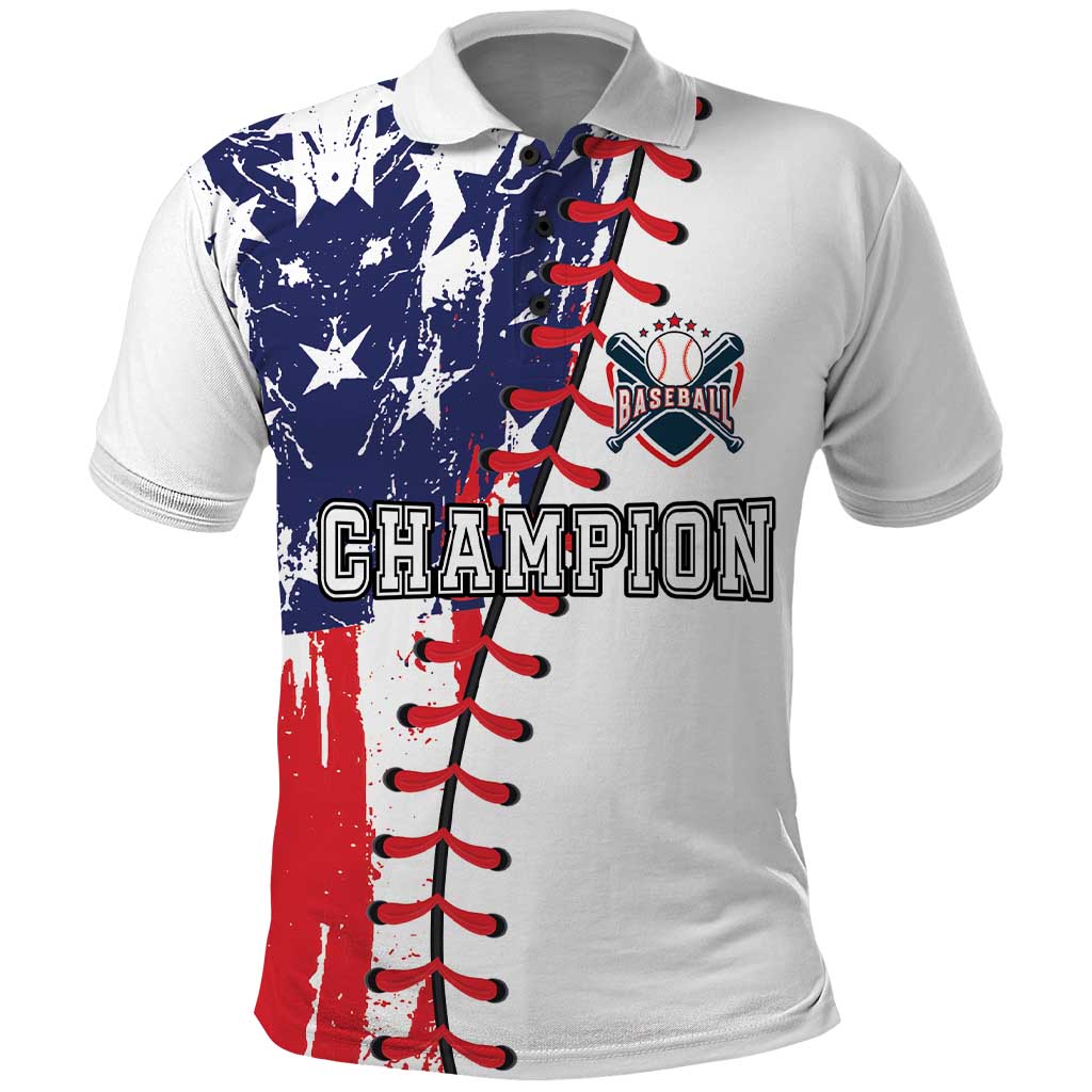 American Baseball Polo Shirt Go Champion 2024 LT03