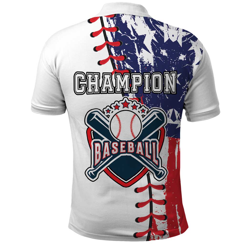 American Baseball Polo Shirt Go Champion 2024 LT03