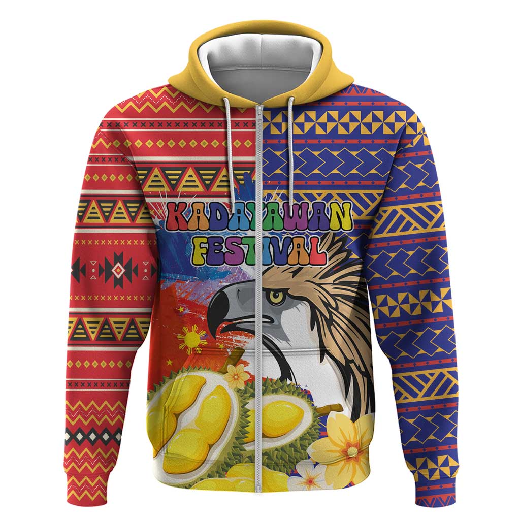 Philippines Kadayawan Hoodie Filipino Eagle Durian with Polynesian and Igorots Pattern LT03
